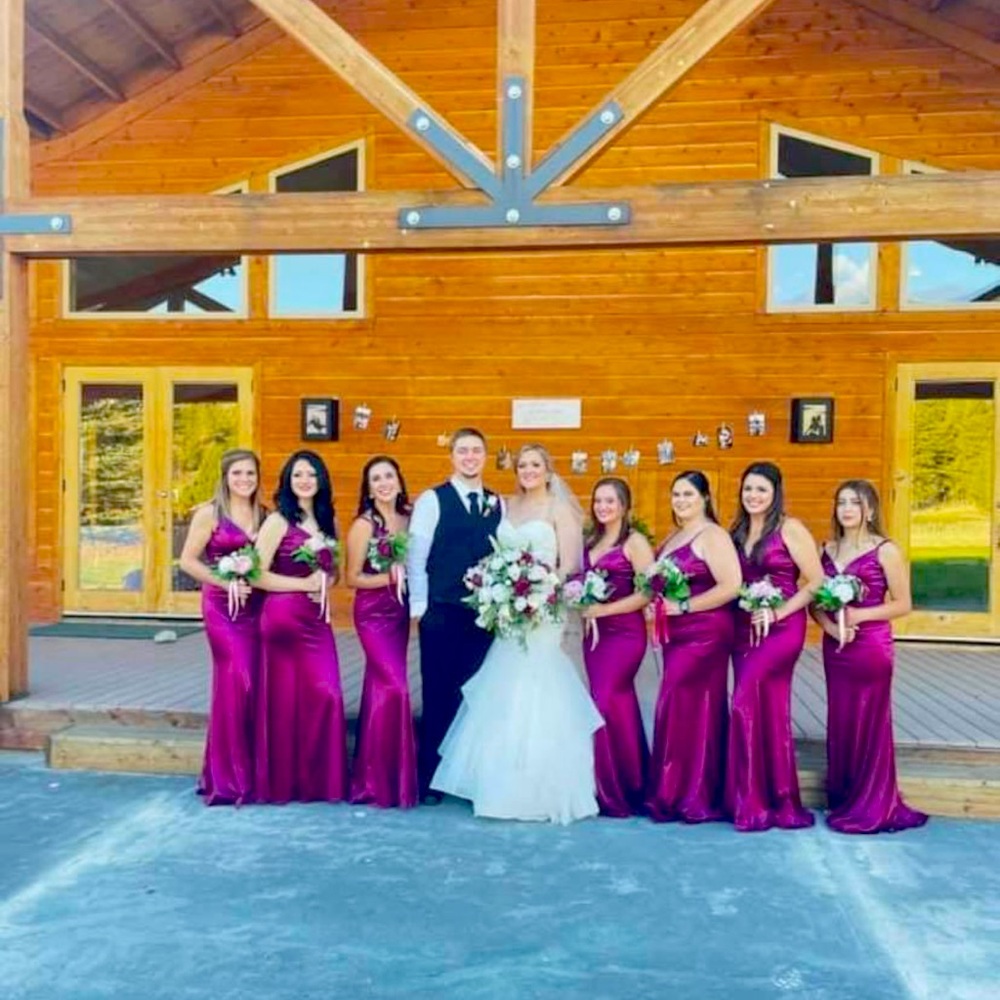 Worn once for a bridesmaid dress. Minor snags shown in pics. Paid over $100